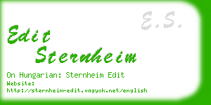 edit sternheim business card